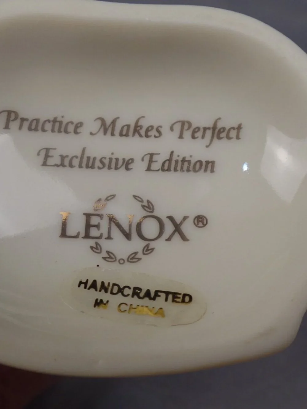 Lenox Ornament Snowman Practice Makes Perfect Exclusive Edition Ice Skaters 2000